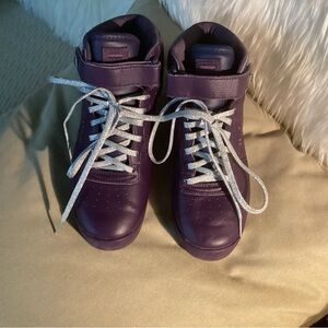 Fila Purple Sneakers with Silver Laces